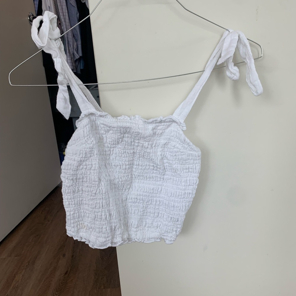 Abercrombie Tank with tie sleeves